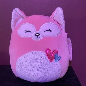 8” Flora Pink Fox Squishmallow